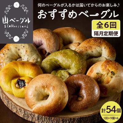 ふるさと納税 東根市 [隔月定期便]おすすめベーグル 9個セット×6回 詰め合わせ 山形県 東根市 hi086-007