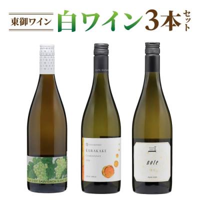 ふるさと納税 東御市 日本ワインコンクール金賞受賞!長野ワイン(白ワイン) 飲み比べ 3本セット