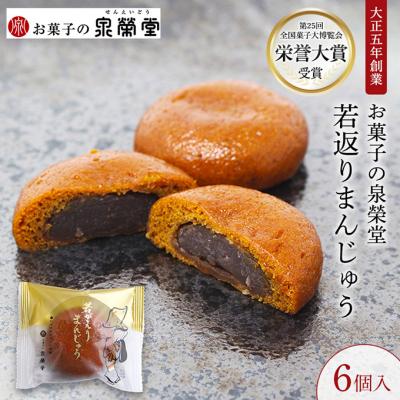 ふるさと納税 羽後町 若がえりまんじゅう 6個入