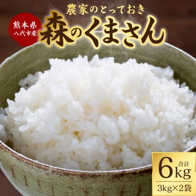 ふるさと納税 八代市 [令和7年産] 熊本県八代市産 森のくまさん 3kg×2袋_001-4321-E
