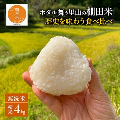 ふるさと納税 赤磐市 先行受付 伝統稲と現代稲食べ比べ 無洗米 精米4kg 令和8年産[NO5765-1518]