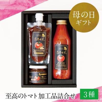 ふるさと納税 南さつま市 [母の日ギフト]至高のトマト加工品詰合せ 3種類