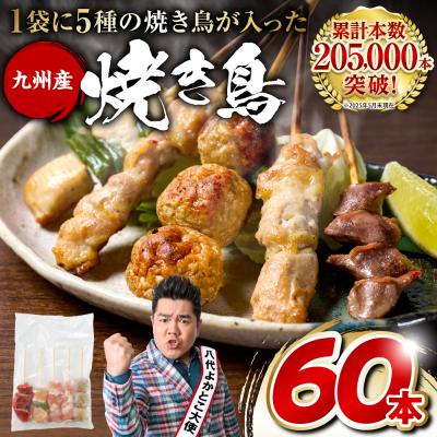 ふるさと納税 八代市 やきとり5種 60本(約1.5kg) _259-6028-A