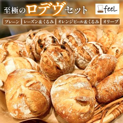 ふるさと納税 石巻市 パン工房ふぃーる ロデヴ 4種類 セット パン 自家製酵母 モチモチ