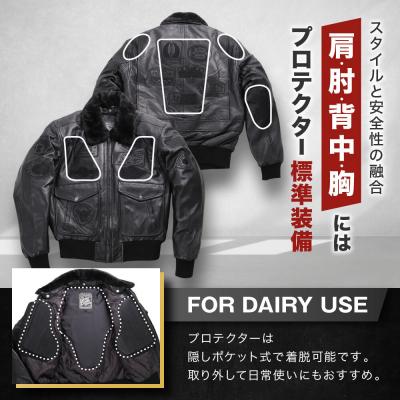 ふるさと納税 京都市 【デグナー】ヴィンテージフライトレザージャケット[16WJ-10C] Lサイズ|京都 バイクギア_2