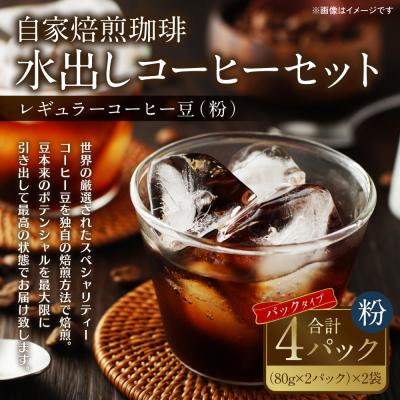 ふるさと納税 八代市 自家焙煎珈琲 水出しアイスコーヒーパック 合計320g_095-4730-B