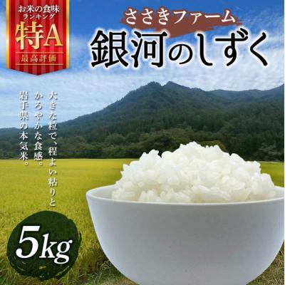 ふるさと納税 山田町 令和7年産 3年連続特A評価! 三陸山田産 米 銀河のしずく 5kg