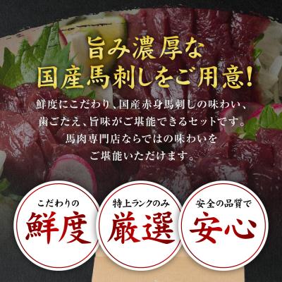 ふるさと納税 八代市 国産馬刺し赤身スライス160g_147-6224 |  | 01