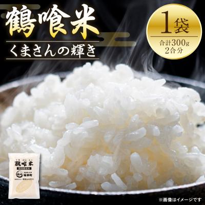 ふるさと納税 八代市 [令和7年産] 鶴喰米 精米300g(2合分) ×1袋 くまさんの輝き_094-6121-A