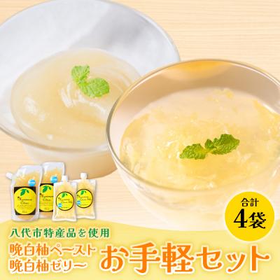ふるさと納税 八代市 晩白柚ペースト「マキシト」&amp; 晩白柚ゼリー「マキシトゼリー」『お手軽セット』_189-4771-C