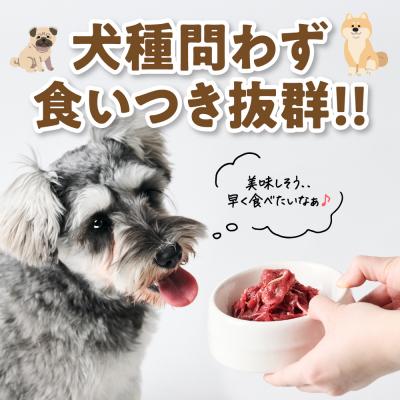 ふるさと納税 八代市 ペット用 馬肉切り落とし1kg 馬肉 ペットフード_212-6544の画像