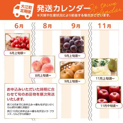 ふるさと納税 大江町 《先行受付》プレミアム白桃と5種便【定期便全5回】 060-T12 |  | 01