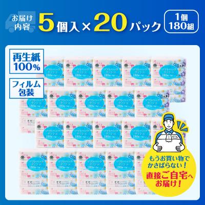 ふるさと納税 富士市 100パック!! ソフトパックティッシュ ソフィアタッチエコ ティッシュペーパー 日用品 大容量 |  | 02