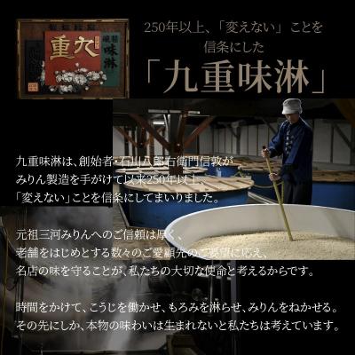 ふるさと納税 碧南市 本みりん九重櫻・純三河本みりん(各500ml×1本)味比べセット  九重味淋  H002-132 |  | 03