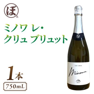 ふるさと納税 東御市 スパークリングワイン「ミノワ レ・クリュ・ブリュット」 1 本[ぼんじゅーる農園醸造所]
