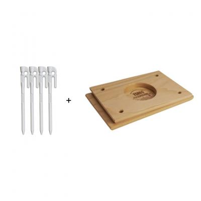ふるさと納税 三条市 TSBBQドリッパースタンド+エリッゼステーク18cm白×4本セット【014S168】_1