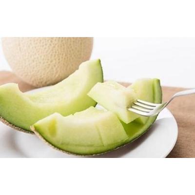 ふるさと納税 上川町 [2026年夏発送]岸田農園 青肉メロン1玉(サイズ1.8kg以上)