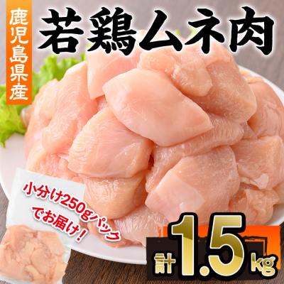 ふるさと納税 曽於市 鹿児島県産若鶏ムネ肉切身(250g×6P)