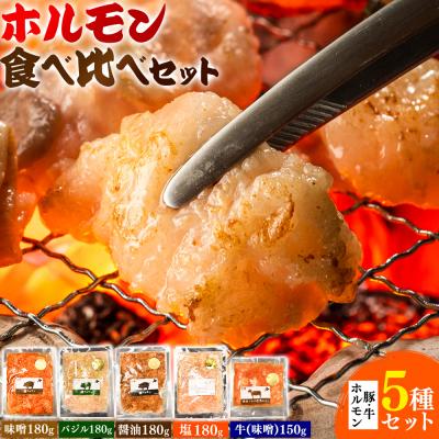 ふるさと納税 日高町 豚・牛ホルモン5種セット 焼肉レストラン食道園[30日以内に出荷予定(土日祝除く)]