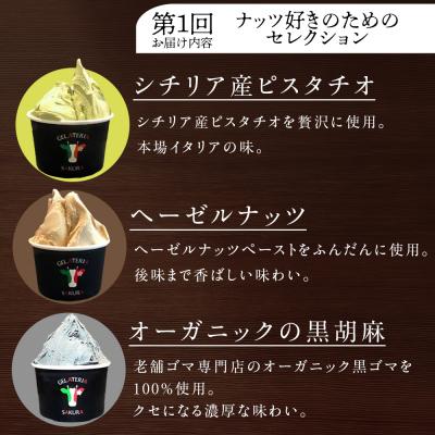 ふるさと納税 天塩町 【頒布会4ヵ月】幸せな牛のミルクからできたジェラート パティシエおすすめ6個セット(1)_2