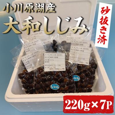 ふるさと納税 三沢市 小川原湖産 大和しじみ (砂抜き済・冷凍) (220g×7袋)