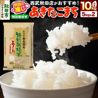 ふるさと納税 秋田市 秋田県産[特別栽培米]あきたこまち 10kg(5kg×2袋)白米 精米|15_ssa-030501