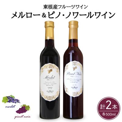 ふるさと納税 東根市 メルローとピノ・ノワールの詰合せ 500ml×2本セット 山形県 東根市 hi108-006