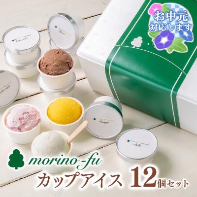 ふるさと納税 西都市 [お中元ギフト]『morino-fu』5種類カップアイス12個セット アイスクリーム[2024]