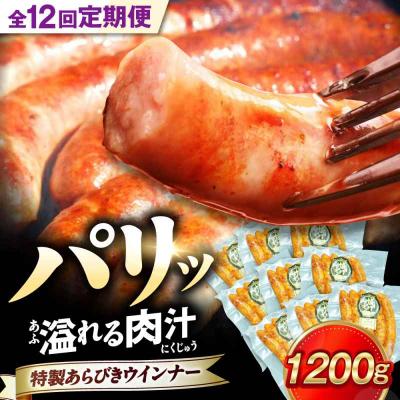 ふるさと納税 大洲市 [全12回定期便]『オズの箱入り娘』 特製ウインナー(5本入り)×10袋 [AGAZ081]