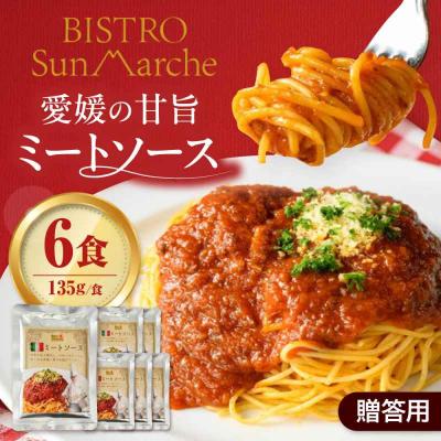 ふるさと納税 大洲市 [贈答用][ご当地特選グルメ!]シェフ自慢の手作りミートソース(6食入り) [AGBX018]