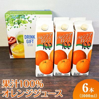 ふるさと納税 古河市 果汁100%オレンジジュース 1000mlパック×6本入 | ジュース オレンジ _EG07