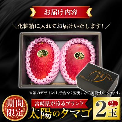 ふるさと納税 宮崎県 <2027年発送>『太陽のタマゴ』 宮崎 完熟マンゴー 2L×2玉(1玉350〜459g) 宮崎県産 |  | 03
