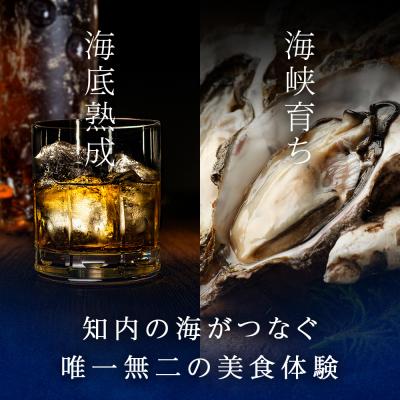 ふるさと納税 知内町 知内【海底熟成ウイスキーH】×海峡育ち殻付きかき 25個入り_1