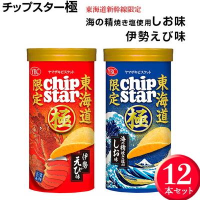 ふるさと納税 古河市 チップスター極 東海道新幹線限定 海の精焼き塩使用しお味&amp;伊勢えび味 12本セット _FA03