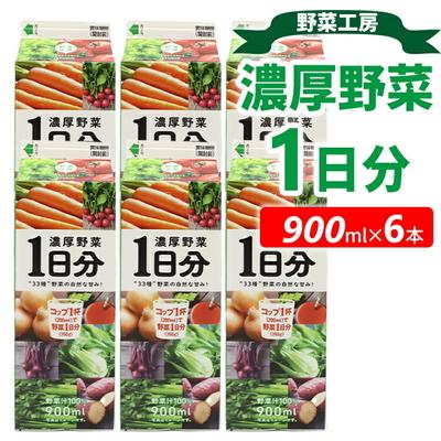 ふるさと納税 古河市 野菜工房 濃厚野菜1日 6分本 | 野菜 ドリンク ジュース 砂糖不使用 食塩不使用 _DT13