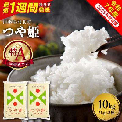 ふるさと納税 河北町 [令和7年産米]最短1週間程度発送 特別栽培米 つや姫10kg 山形県産 [米COMEかほく]
