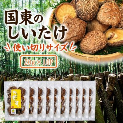 ふるさと納税 国東市 小分けで便利! 国東のしいたけ 使い切りサイズ 20g×10P_2683R