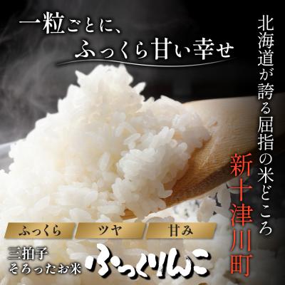 ふるさと納税 新十津川町 【令和8年度産】ふっくりんこ精米定期便 (10kg×3回)【11044】_1