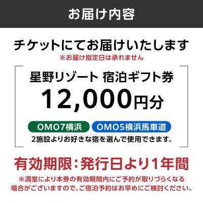 ふるさと納税 横浜市 星野リゾート 横浜市ふるさと納税宿泊ギフト券(12000円分)【AQL0001】 |  | 03