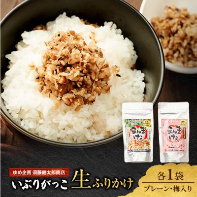ふるさと納税 羽後町 いぶりがっこ生ふりかけ(プレーン・梅入り)×各1袋