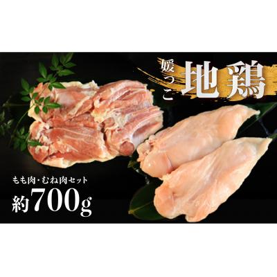ふるさと納税 愛南町 地鶏 愛媛 媛っこ地鶏 もも むね セット 約700g 鶏肉 鳥肉 肉 チキン むね肉 もも肉