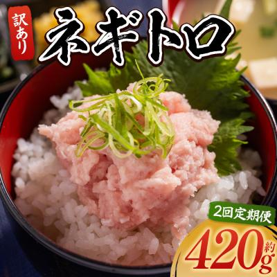 ふるさと納税 香南市 [2回定期便]ネギトロ 訳あり 計420g 70g×6袋 Wda-0014
