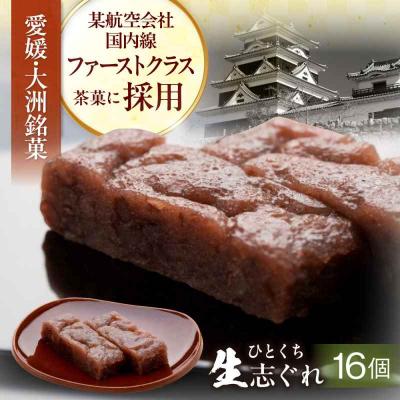 ふるさと納税 大洲市 大洲銘菓 ひとくち生志ぐれ 16個入り ギフト箱入り [AGCB012]