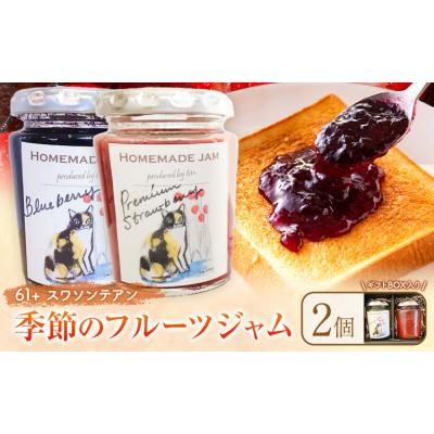 ふるさと納税 野木町 栃木県産の旬のフルーツを使った無添加ジャム2個 ギフトボックス[90日以内に出荷予定(土日祝除く)]