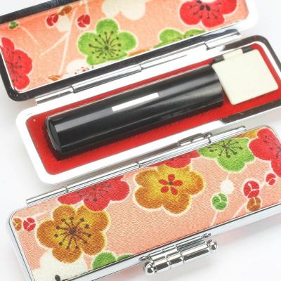 ふるさと納税 阿賀野市 [実印や銀行印に使用可能]黒水牛ちりめん梅ケース1本セット 女性用
