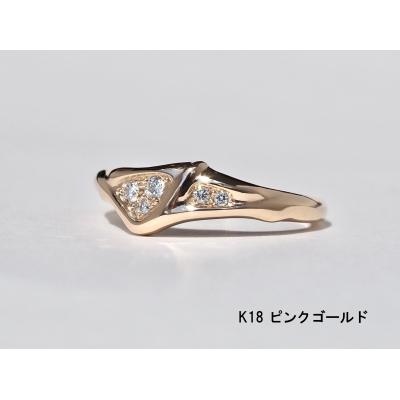 ふるさと納税 小牧市 [ピンクゴールド]K18連理木ダイヤモンドリング(16号)[016K34-18]