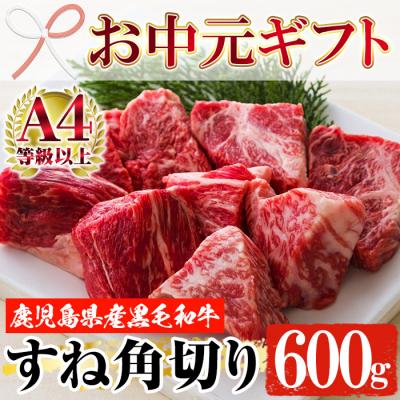 ふるさと納税 いちき串木野市 [お中元]黒毛和牛スネ肉角切り 600g