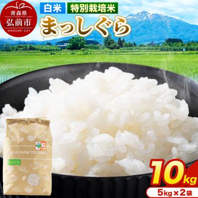 ふるさと納税 弘前市 米[特別栽培米]まっしぐら 白米 10kg(5kg×2袋)令和7年産|24_mft-071001