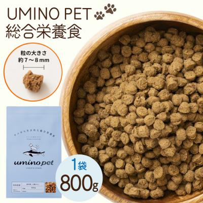 ふるさと納税 気仙沼市 ドッグフード UMINO PET 総合栄養食 800g 1袋 [石渡商店 20565993]