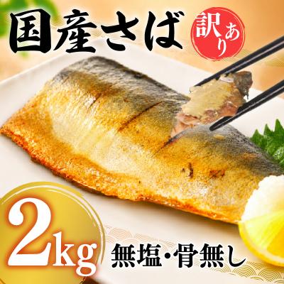 ふるさと納税 下関市 [7営業日以内発送]訳あり さばフィーレ 無塩 骨取り 2kg